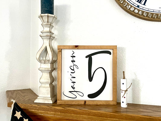 Family Number Sign